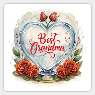 roses for Grandma Sticker